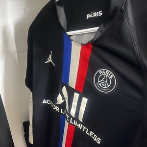 Paris Saint German x Jordan 2019/2020 Dry-fit Stadium Soccer Jersey, Black